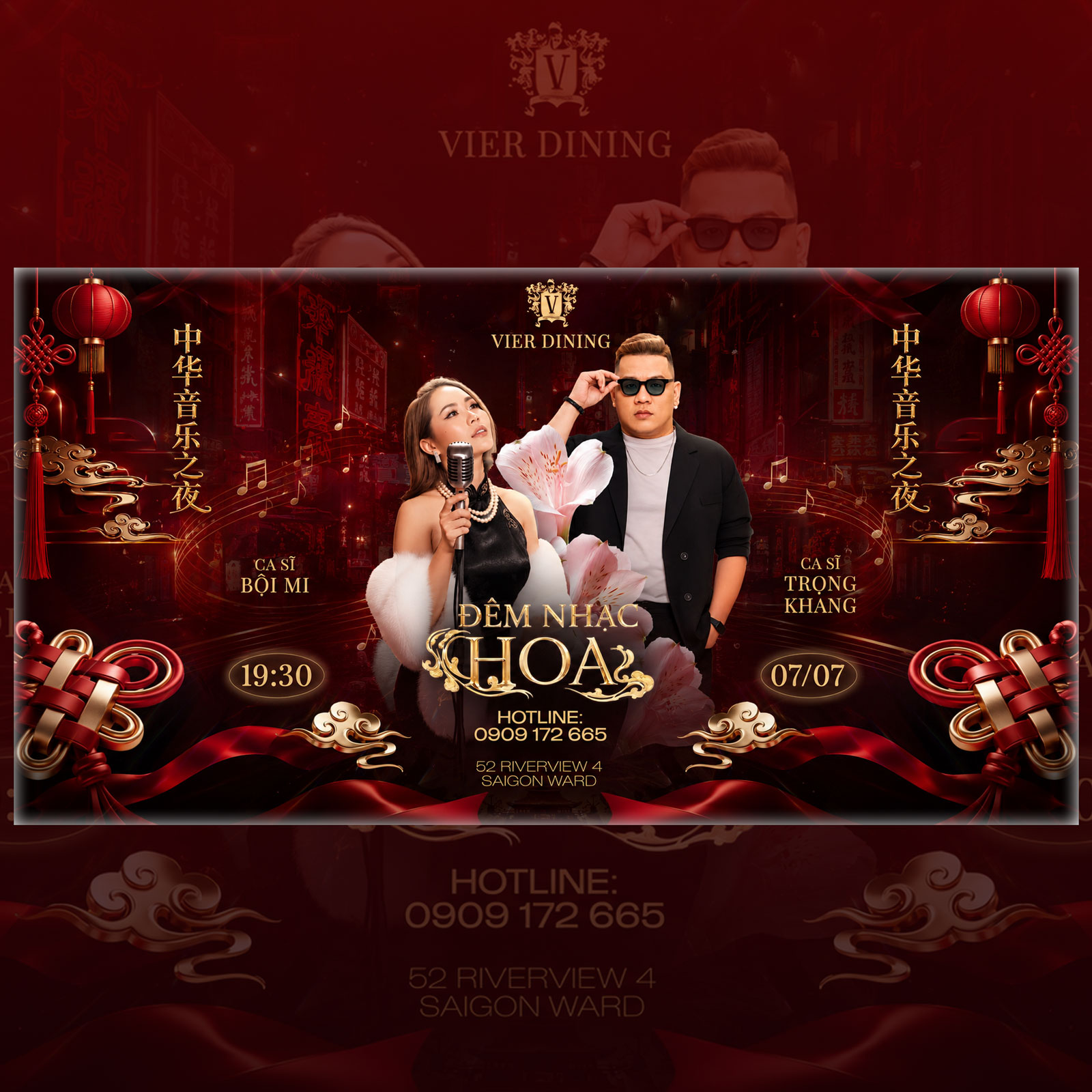 Đêm nhạc Hoa tại Vier Dining