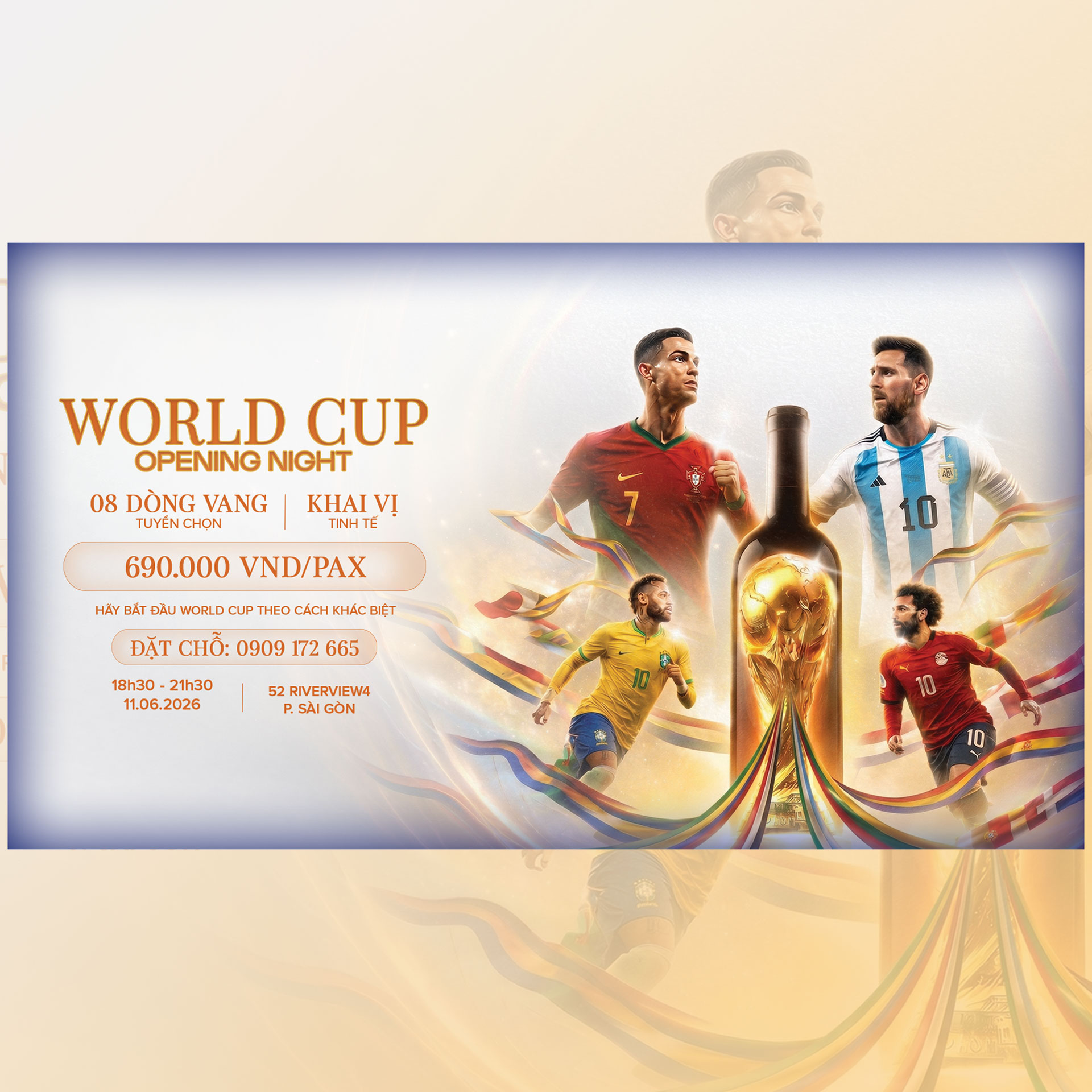 Sự kiện: World Cup Open Night được tổ chức tại Vier Dining bởi Vier Fine Wines