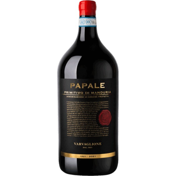 Rượu vang Ý Papale Linea Oro Primitivo di Manduria 3000ml nhập khẩu chính hãng, nguyên chai tại Vier Fine Wines