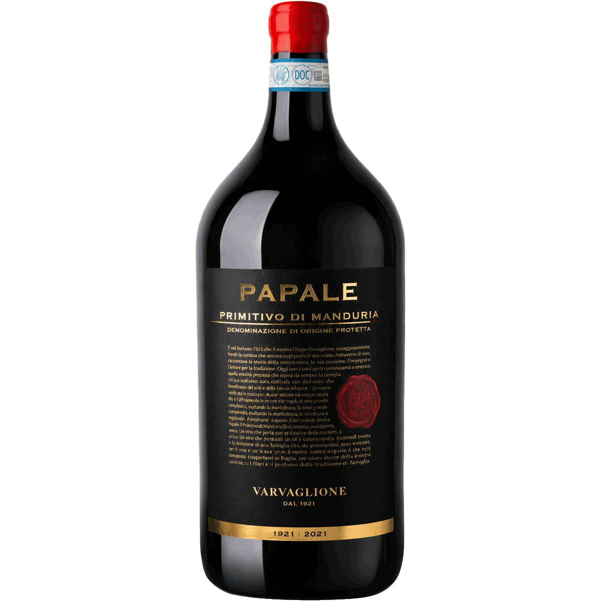 Rượu vang Ý Papale Linea Oro Primitivo di Manduria 3000ml nhập khẩu chính hãng, nguyên chai tại Vier Fine Wines